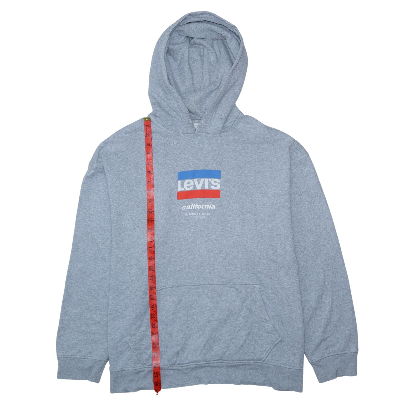 Mens UK Size XL Levi's Grey Pullover Hoodie
