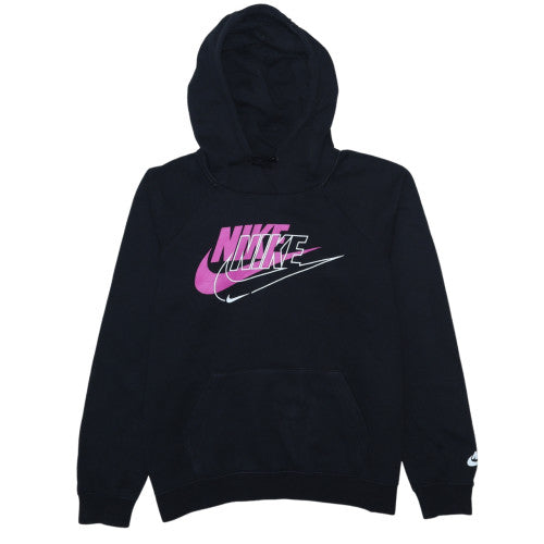 Womens UK Size M Nike Black Pullover Hoodie