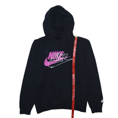 Womens UK Size M Nike Black Pullover Hoodie