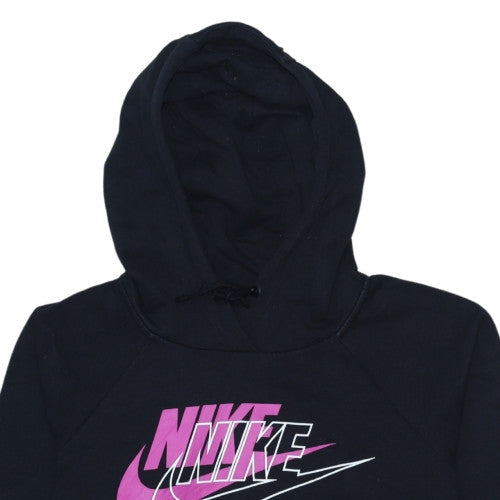 Womens UK Size M Nike Black Pullover Hoodie