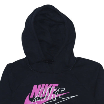 Womens UK Size M Nike Black Pullover Hoodie