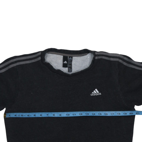 Mens UK Size S adidas Black Pullover Sweatshirt