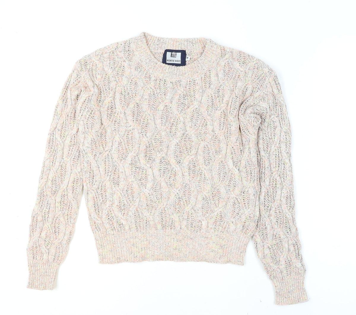 Womens UK Size M North West Beige Pullover Jumper