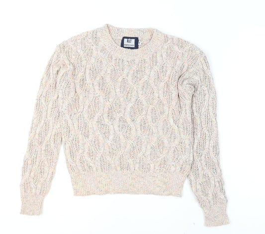 Womens UK Size M North West Beige Pullover Jumper