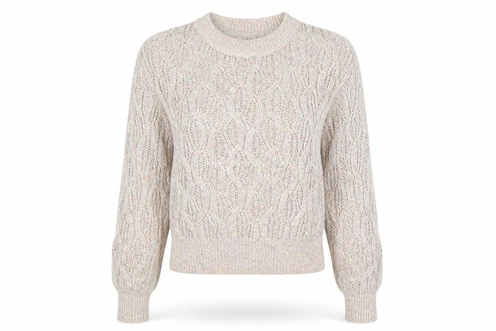 Womens UK Size M North West Beige Pullover Jumper