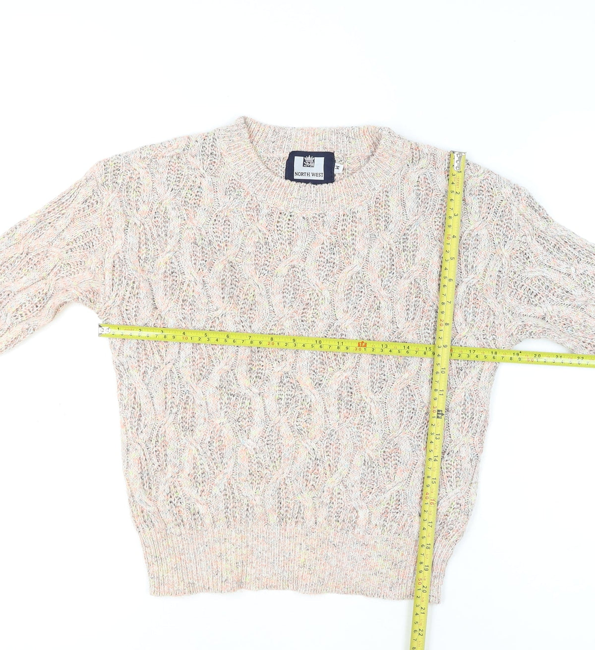 Womens UK Size M North West Beige Pullover Jumper