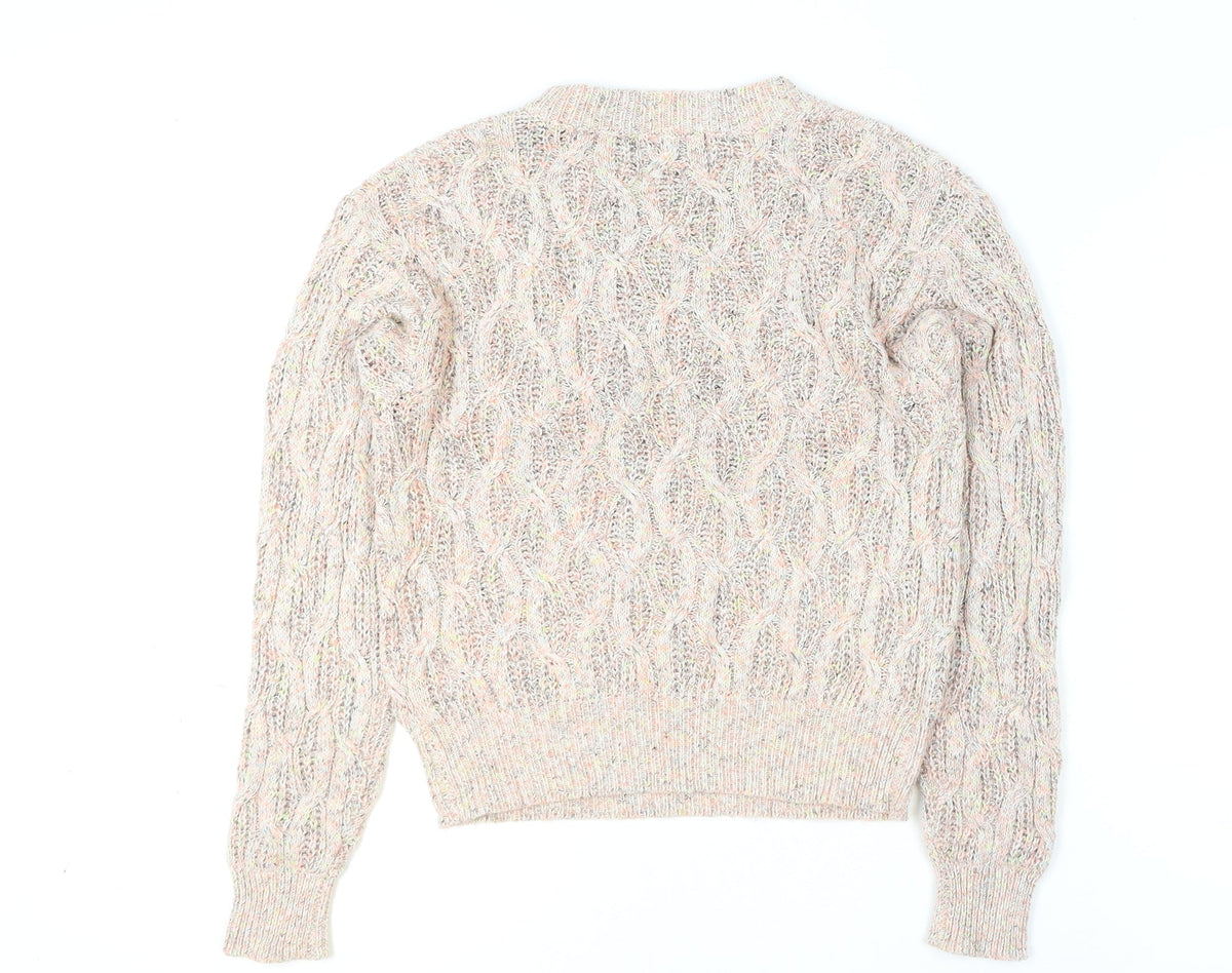 Womens UK Size M North West Beige Pullover Jumper