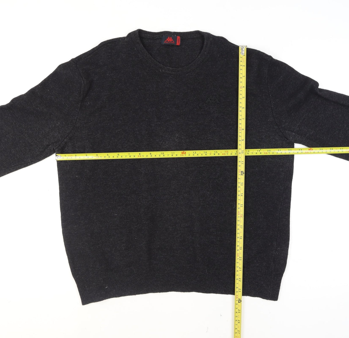 Robe Di Kappa Men's Black Wool Crew Neck Pullover Jumper L