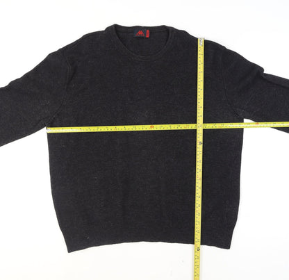 Robe Di Kappa Men's Black Wool Crew Neck Pullover Jumper L