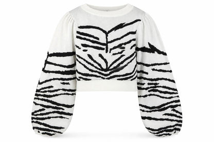 Womens UK Size S Topshop White Pullover Jumper
