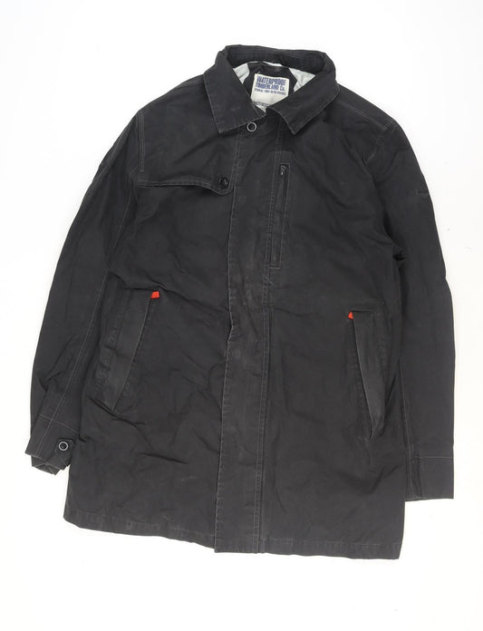Mens UK Size L Timberland Black Overcoat