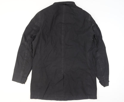 Mens UK Size L Timberland Black Overcoat