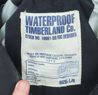 Mens UK Size L Timberland Black Overcoat