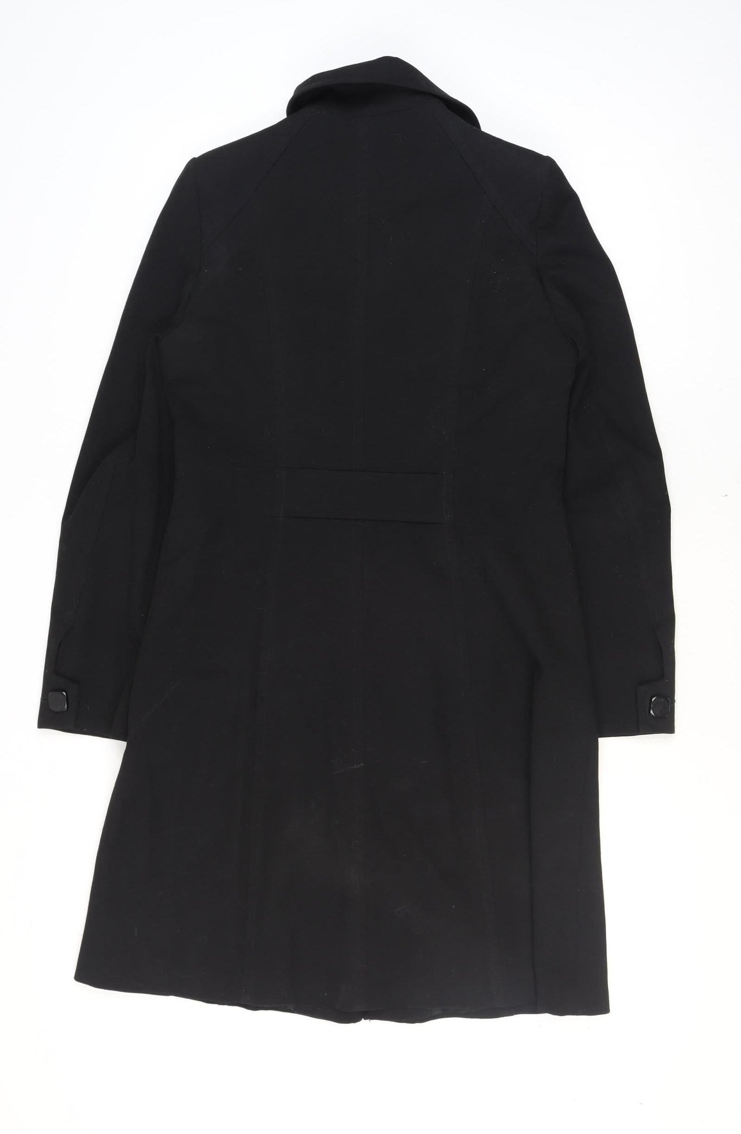 Womens UK Size 12 Warehouse Black Overcoat