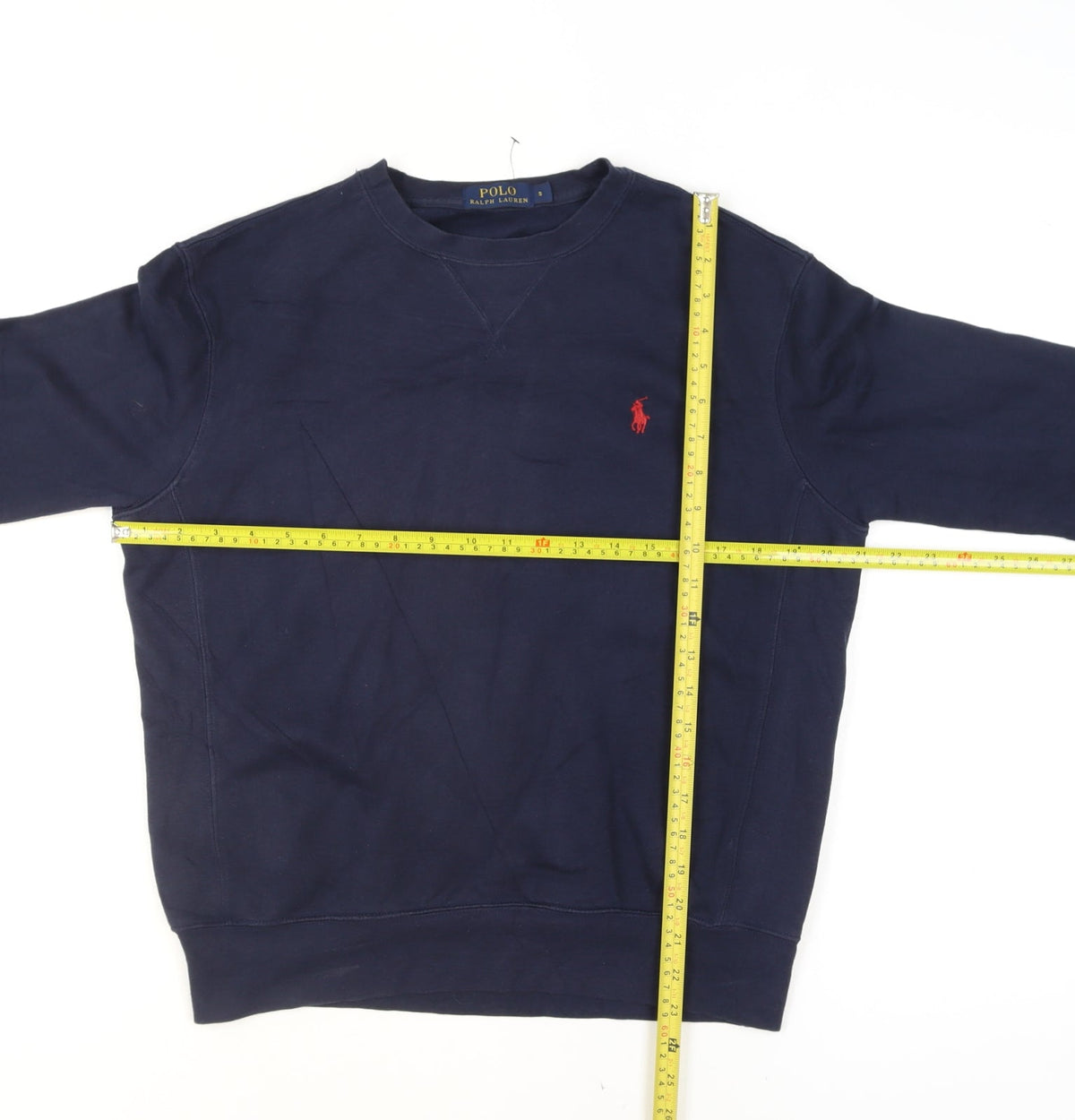 Mens UK Size S Ralph Lauren Blue Pullover Sweatshirt