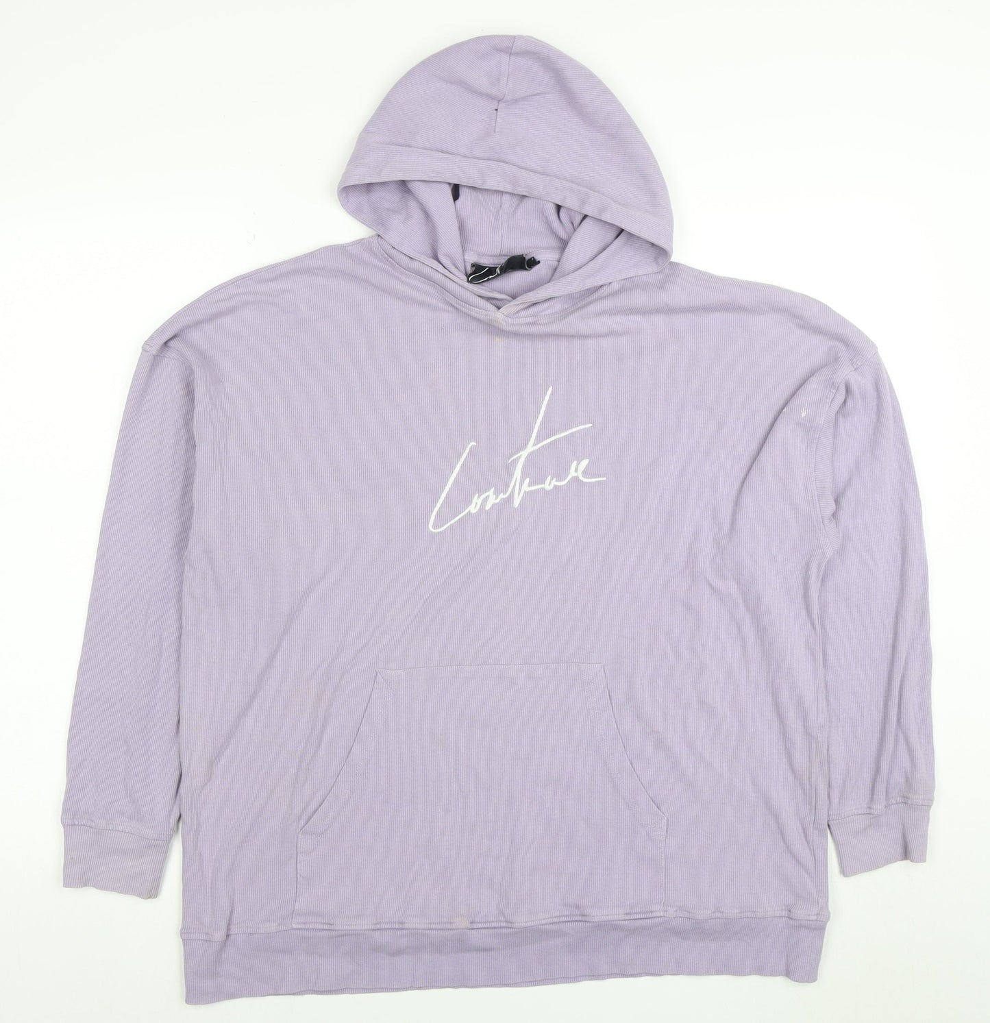 Mens UK Size S Couture Purple Pullover Hoodie