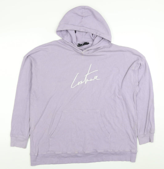 Mens UK Size S Couture Purple Pullover Hoodie