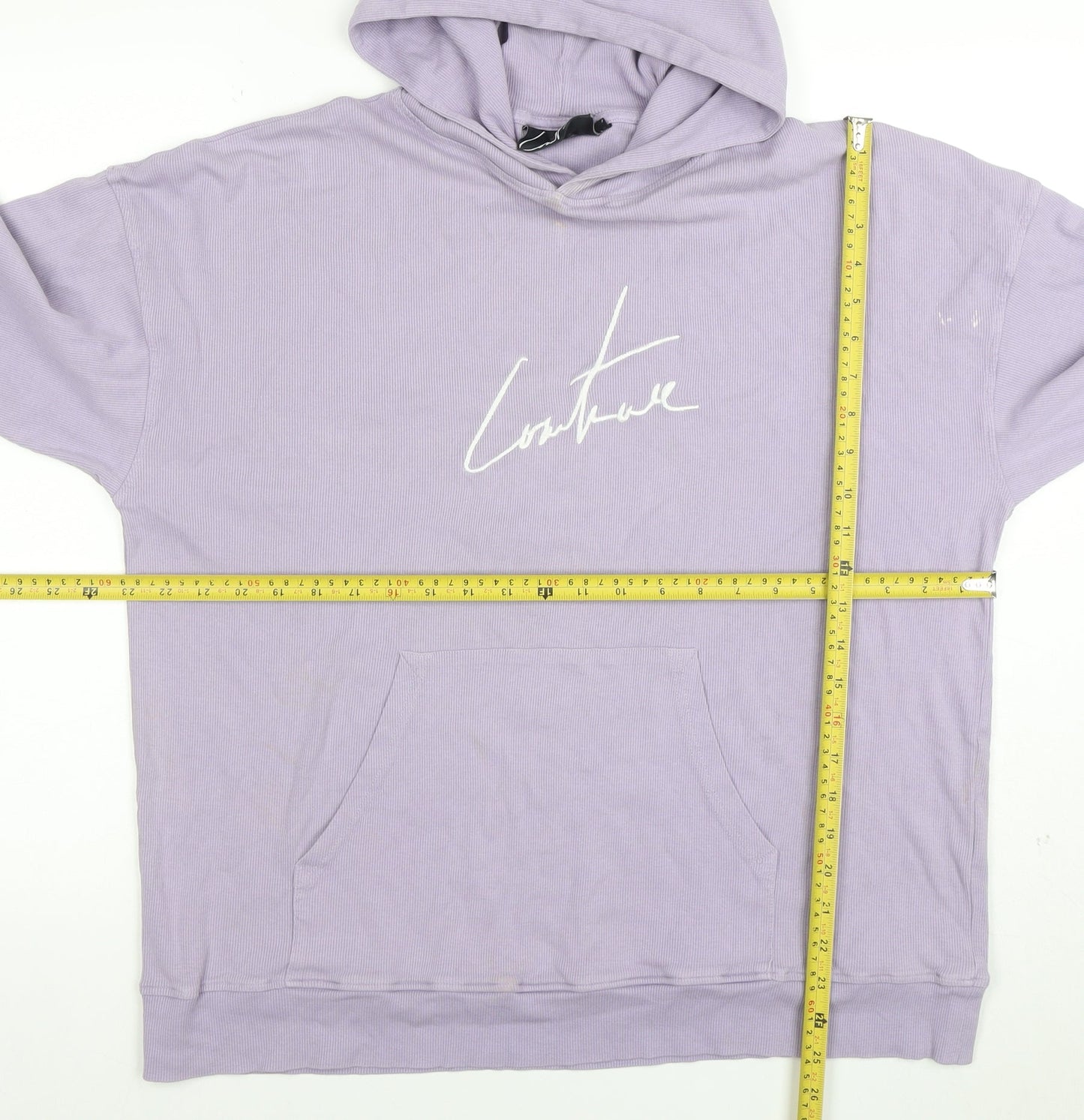 Mens UK Size S Couture Purple Pullover Hoodie