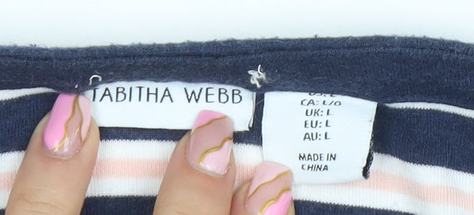 Womens UK Size L Tabitha Webb Multicoloured Basic T-Shirt