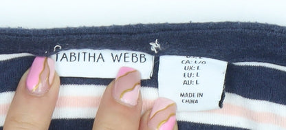 Womens UK Size L Tabitha Webb Multicoloured Basic T-Shirt