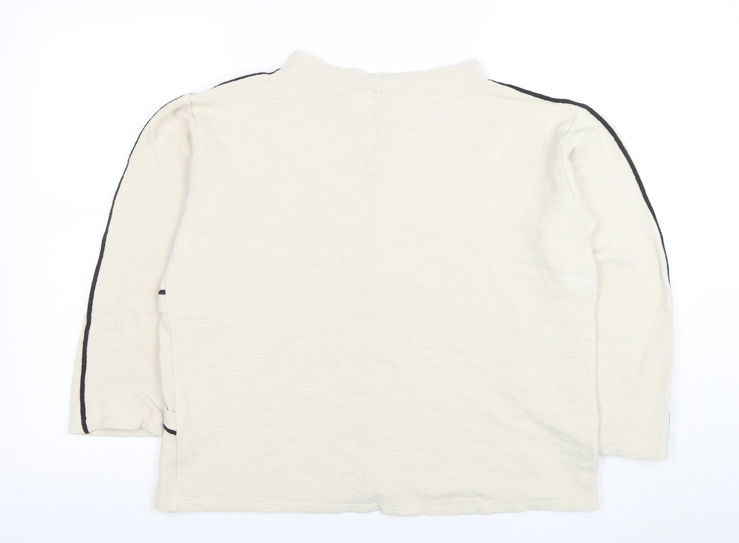 Womens UK Size 10 Peruzzi Beige Basic T-Shirt