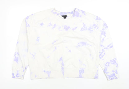Womens UK Size M New Look Multicoloured Pullover Sweatshirt