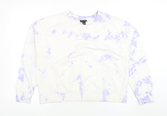 Womens UK Size M New Look Multicoloured Pullover Sweatshirt