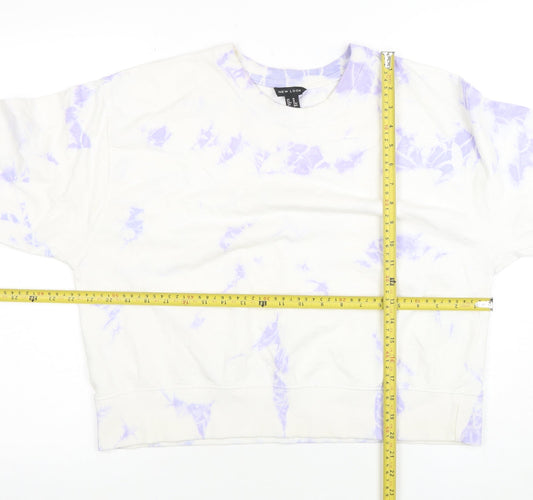 Womens UK Size M New Look Multicoloured Pullover Sweatshirt