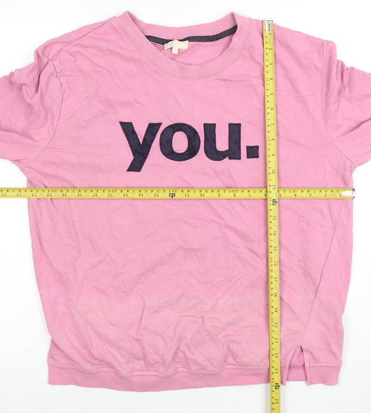 Womens UK Size 12 Esprit Pink Pullover Sweatshirt
