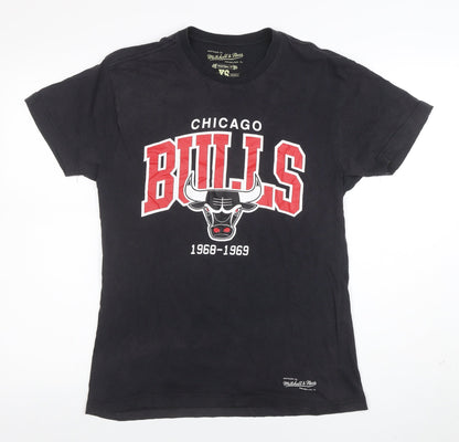 Mens UK Size XS Mitchell & Ness Black  T-Shirt