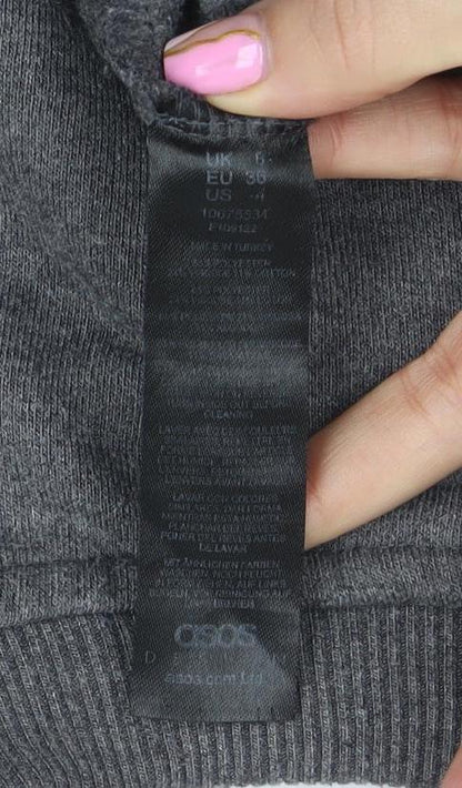 Womens UK Size 8 ASOS Grey Pullover Sweatshirt