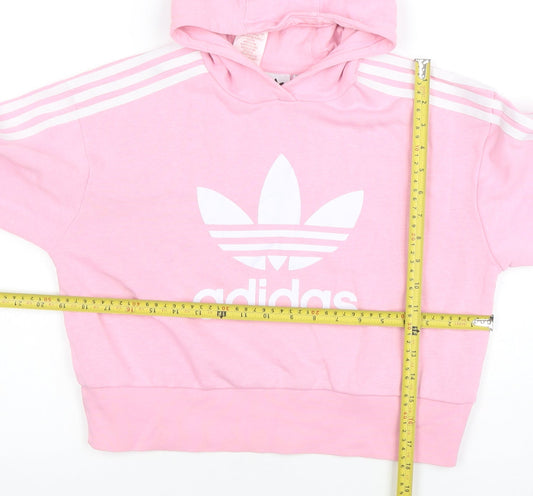 Girls UK Size 13-14 Years adidas Pink Pullover Hoodie