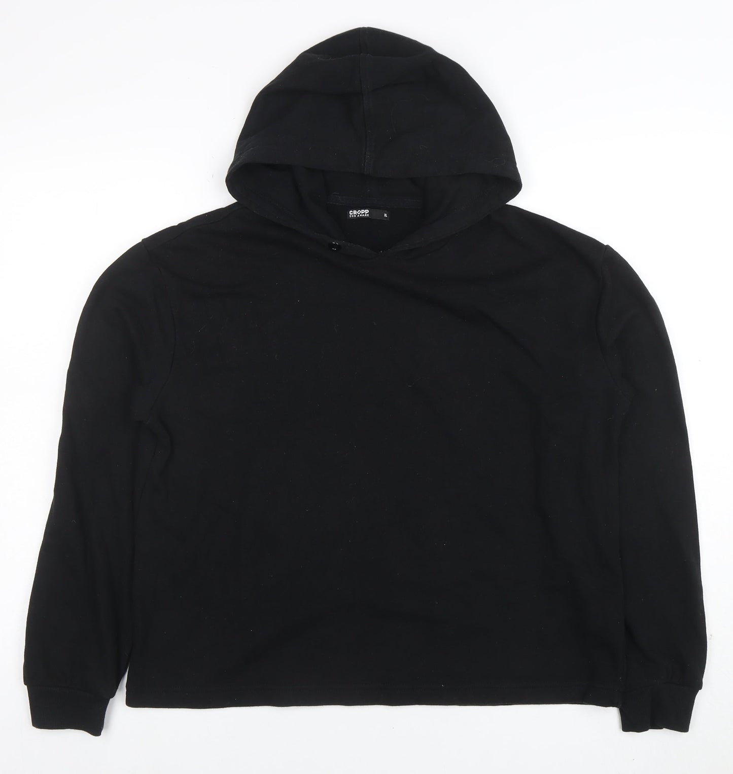 Womens UK Size XL Cropp Black Pullover Hoodie