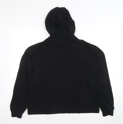 Womens UK Size XL Cropp Black Pullover Hoodie