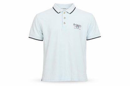 Mens UK Size S Pacific Blue 100% Cotton Polo Shirt
