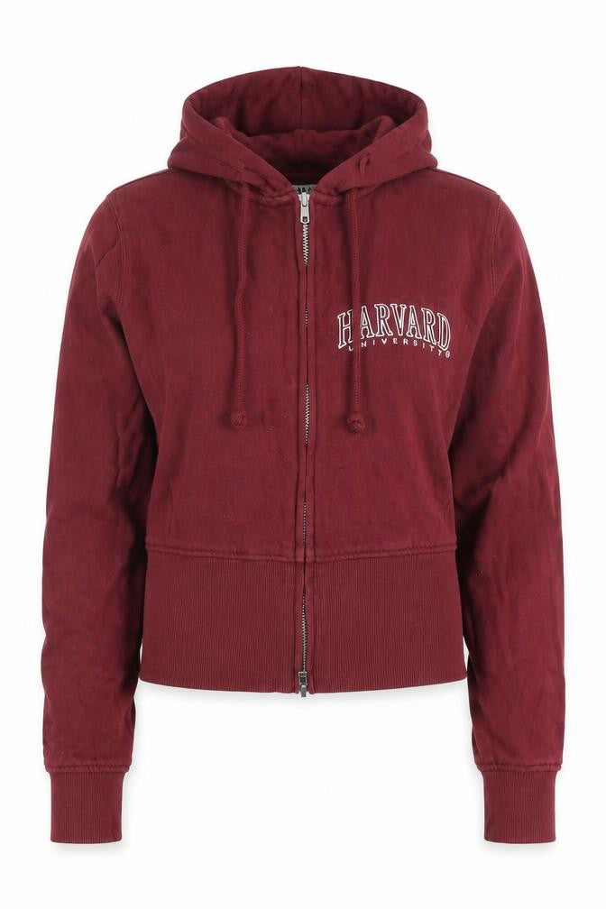 Womens UK Size S Harvard Red Full Zip Hoodie