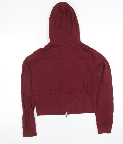 Womens UK Size S Harvard Red Full Zip Hoodie