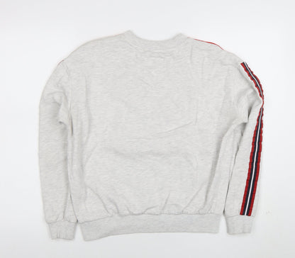Womens UK Size S Superdry Grey Pullover Sweatshirt