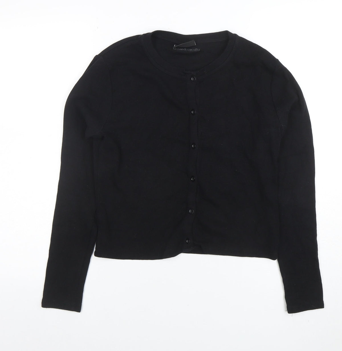 Closure LDN Women's Black Size 12 Button-Up Long Sleeve Top