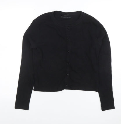 Closure LDN Women's Black Size 12 Button-Up Long Sleeve Top