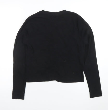 Closure LDN Women's Black Size 12 Button-Up Long Sleeve Top