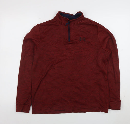 Womens UK Size L Under armour Red Pullover Sweatshirt