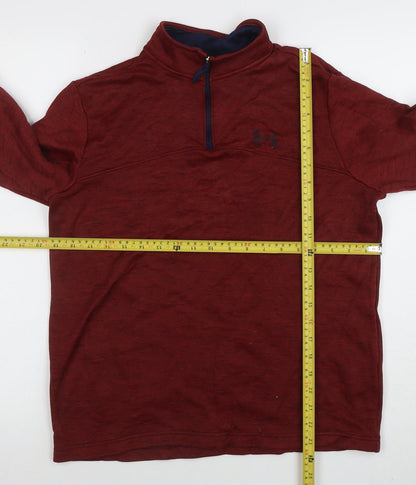 Womens UK Size L Under armour Red Pullover Sweatshirt