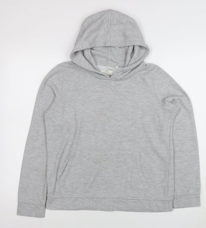 Womens UK Size 10 FatFace Grey Pullover Hoodie