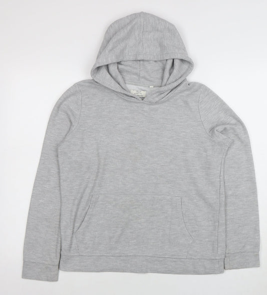 Womens UK Size 10 FatFace Grey Pullover Hoodie