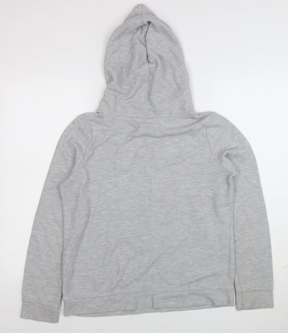 Womens UK Size 10 FatFace Grey Pullover Hoodie