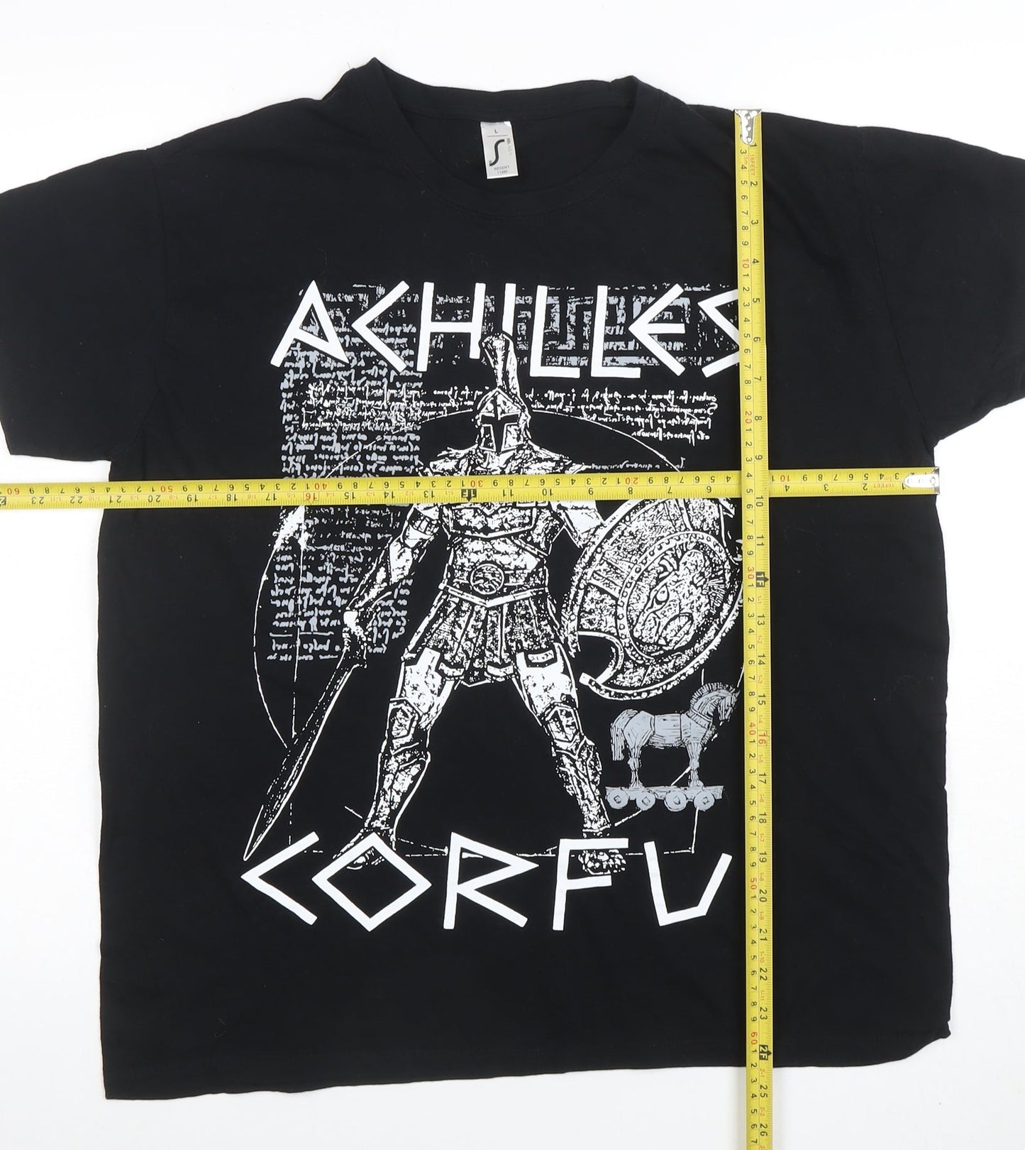 Mens UK Size L SOL'S Black  T-Shirt