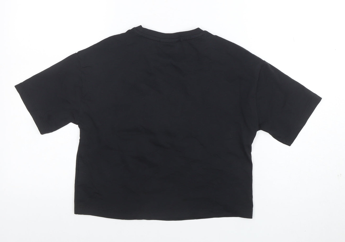 Womens UK Size M NBA Black Basic T-Shirt
