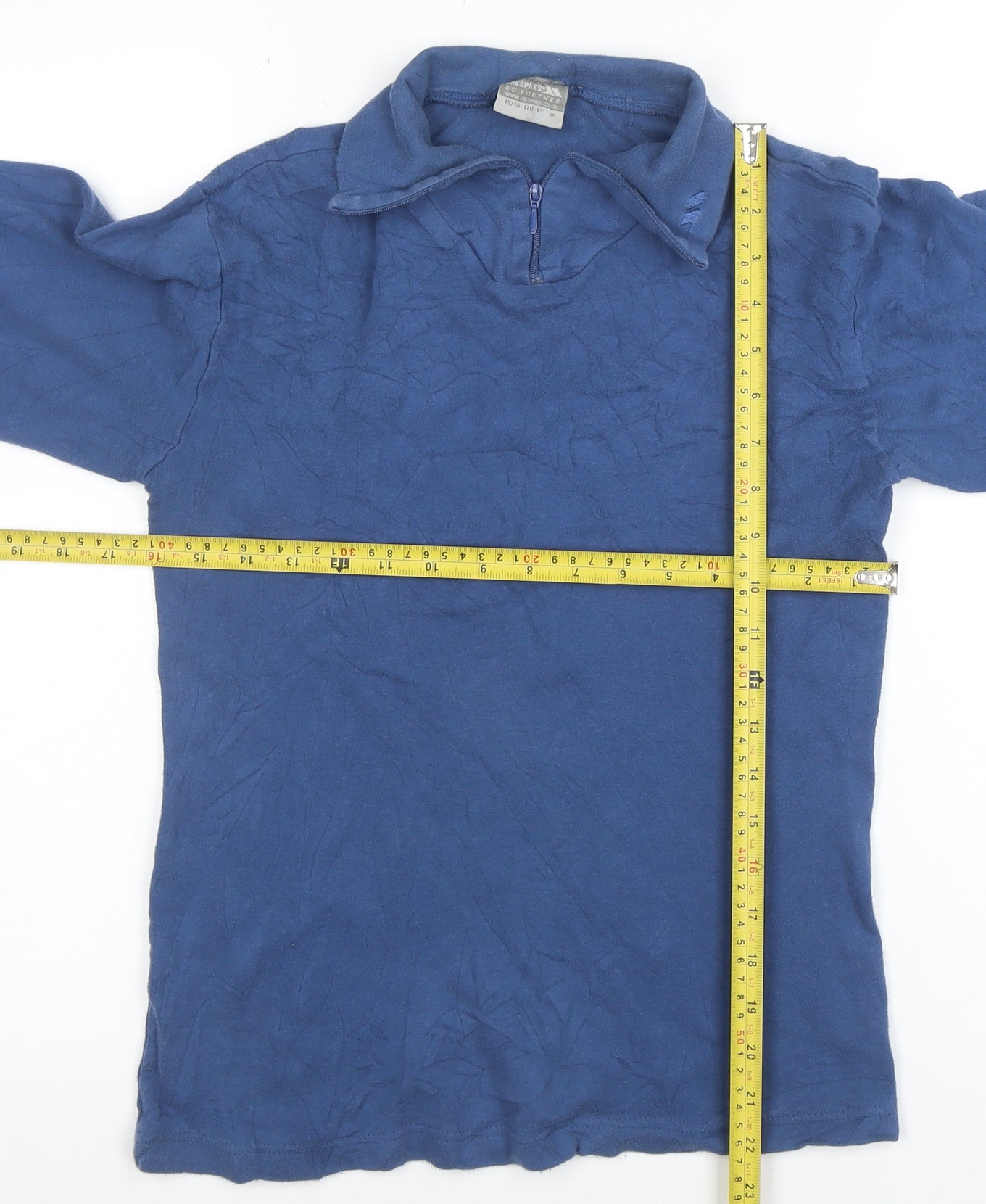 Boys UK Size 15-16 Years Trespass Blue Full Zip Hoodie