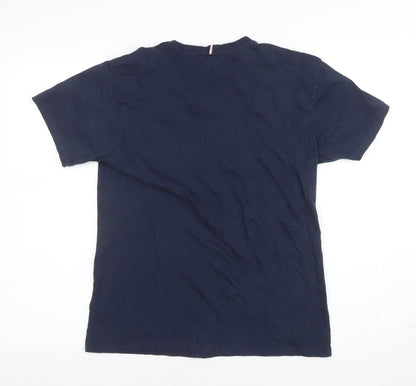 Ben Sherman Men's Blue Small Crew Neck Cotton T-Shirt